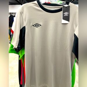 Umbro soccer jersey grey/black